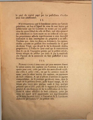 Édit Du Roi, Portant règlement pour la liquidation des dettes de l'État : Donné à Versailles au mois d'Avril 1763.