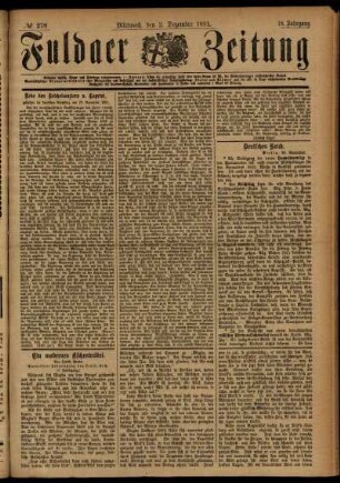 Ausgabe vom Mittwoch, den 02. Dezember 1891.