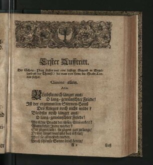 [Erster Aufftritt. - Dreyzehender Aufftritt.]