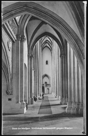 Meißen. Dom, Südliches Seitenschiff gegen Westen
