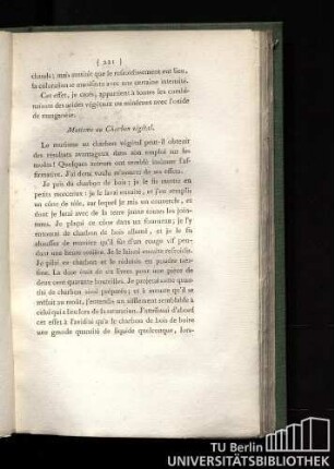 Mutisme au charbon végétal