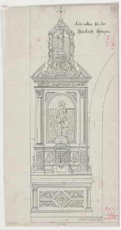 Müller, Josef Anton; Ehingen; Pfarrkirche - Seitenaltar (Ansicht)