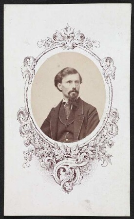 Porträt Adolph Göhde : Foto-/Bildersammlung Stenografische Sammlung. Porträt Adolph Göhde. Photographie. Carte de visite (um 1865). Dresden: SLUB P a 0229