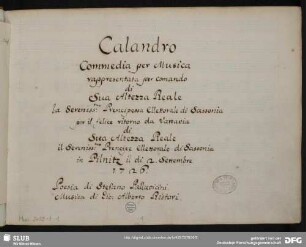 Calandro - Mus.2455-F-1 : V (5), orch