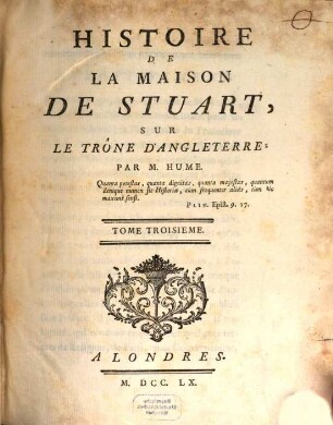 Histoire De La Maison De Stuart, Sur Le Trône D'Angleterre. 3