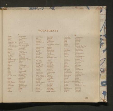 Vocabulary