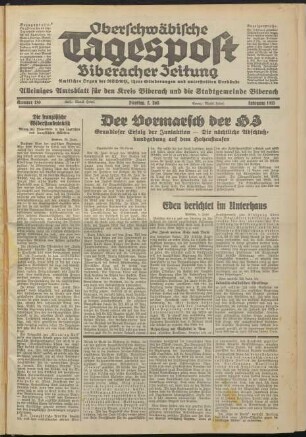 Oberschwäbische Tagespost : Biberacher Zeitung