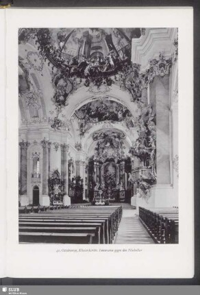 Ottobeuren, Klosterkirche, Innenraum gegen den Hochaltar