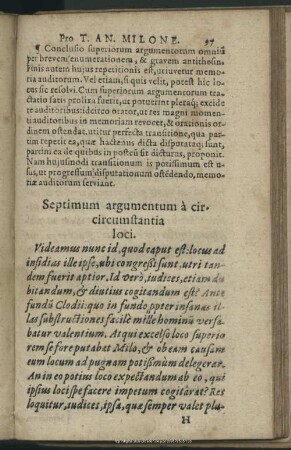 Septimum argumentum a circir[!]cumstantia loci