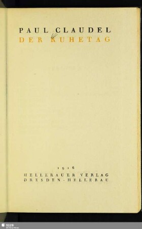 Der Ruhetag