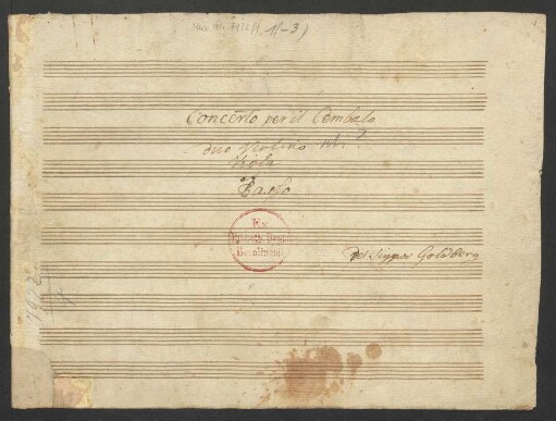 Konzerte; cemb, strings; d-Moll; DürG 16a