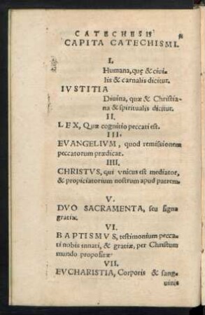 Capita Catechismi.
