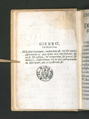 [Zitat.] Cicero, Lib.III.deOrat.