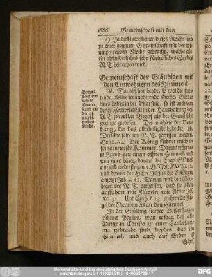Gemeinschaft der Gläubigen mit den Einwohnern des Himmels.