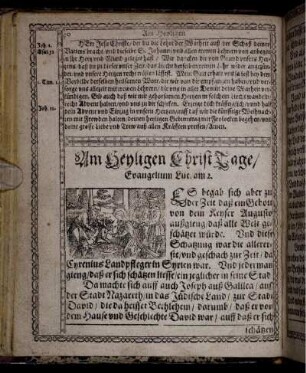 Am Heyligen ChristTage/ Evangelium Luc. am 2.