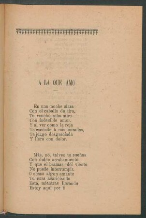 Á la que amo
