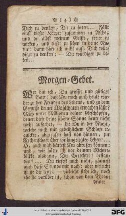 Morgen- und Abendgebete.