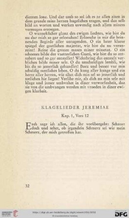 Klagelieder Jeremiae