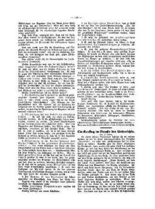 Ein Ausflug im Dienste des Unterrichts : 1. Beilage Nr. 14