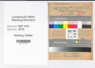 Entnazifizierung Walter Hartung , geb. 19.08.1902 (Finanzinspektor)