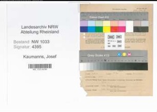 Entnazifizierung Josef Kaumanns , geb. 17.02.1895 (Beamter)