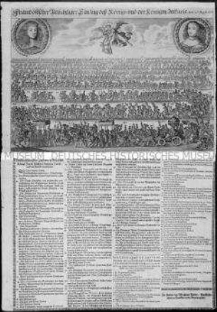 Französischer prächtiger Einzug - Einzug des Königs Ludwig XIV. und der Königin Maria Theresia am 26. August 1660