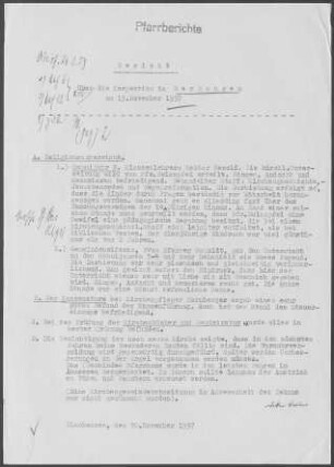 Gerhausen: Inspektionsbericht 1957