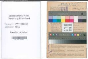 Entnazifizierung Adalbert Mueller , geb. 23.08.1901 (Beamter)