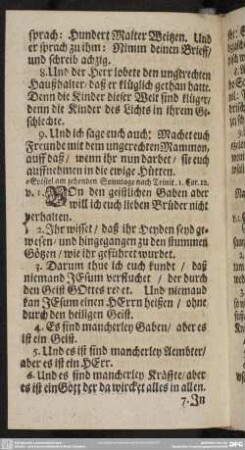 Am zehenden Sonntage nach Trinitatis
