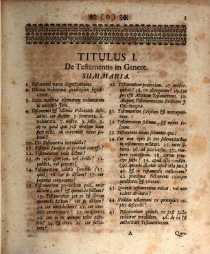 Casparii Manzii, JCti Celebratissimi, Serenissimi ... Tractatus Rationalis Absolutissimus de Testamento Valido Vel Invalido