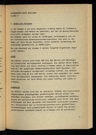 Rahmenrichtlinie Englisch