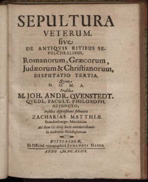 Disputatio Tertia