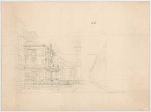 Thiersch, August ; München, Schwanthalerstr. 88; Wohnhaus Niedermeier - Perspektive