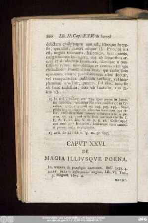 Caput XXVI. De Magia Illiusque Poena.
