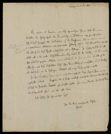 23: Brief von Gustav Friedrich Haenel an Gustav Hugo, Leipzig, 11.12.1842