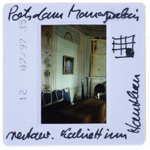 Potsdam, Neuer Garten,Potsdam, Marmorpalais : Innenansicht Kabinett Hauptbau