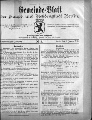 1910,1: No. 1, 2. Januar 1910