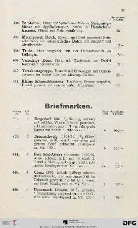 Briefmarken (Nr. 442-464)