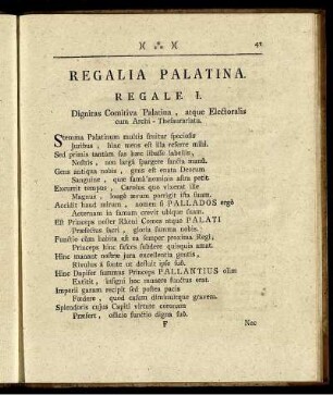 Regalia Palatina.