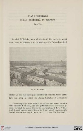 5: Piano generale delle antichità di Madaba