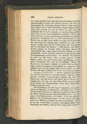 Lampe, elektrische.