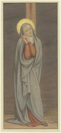 Maria schmerzvoll unterm Kreuz