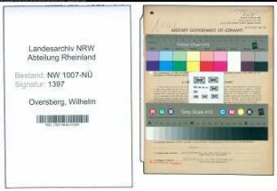 Entnazifizierung Wilhelm Oversberg , geb. 23.09.1901 (Obsthaendler)