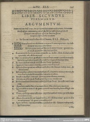 Liber Secundus Psalmorum