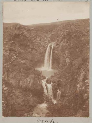 Derselbe. [Unterer Wasserfall des nahr es-sa'ar [wadi es-saar].]