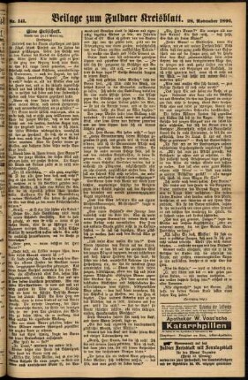Zweite Ausgabe vom Dienstag, den 29. November 1892.