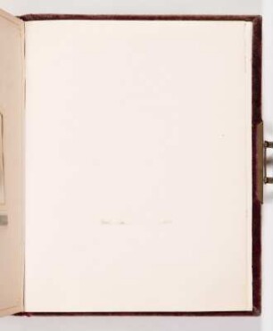 Vorsatz Rückdeckel, fliegendes Blatt (recto) : Zum Andenken an den 29. Mai 1886 gewidmet von Mitgliedern des Maler Vereins Nürnberg. Jubiläumsalbum mit Porträts der Mitglieder