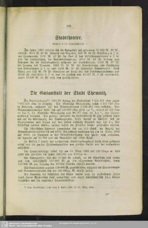 Die Gasanstalt der Stadt Chemnitz