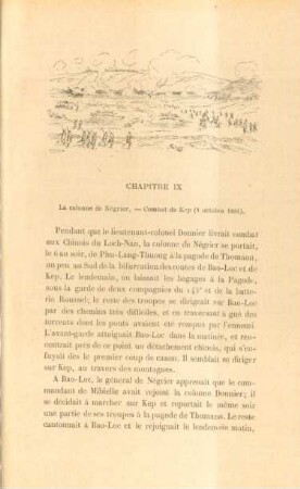 Chapitre IX. La Colonne de Négrier.- Combat de Kep (8 octobre 1884)
