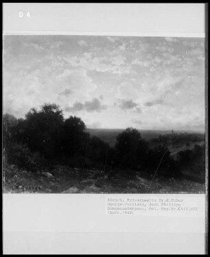 Landschaft im Sonnenuntergang